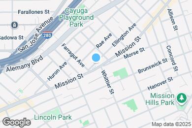 Map image of the property - 555 Ellington Ave