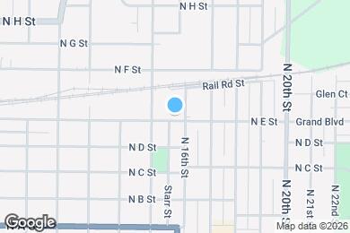 Map image of the property - 1524 N E St