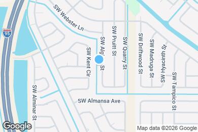 Map image of the property - 2158 SW Algiers St