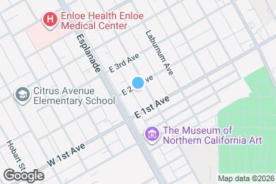 Map image of the property - 185 E 2nd Ave