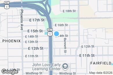 Map image of the property - 1438 E 14th St