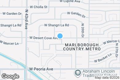 Map image of the property - 4055 W Desert Cove Ave