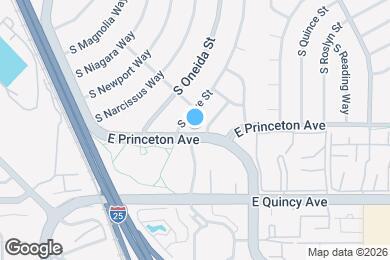 Map image of the property - 7065 E Princeton Ave
