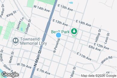 Map image of the property - 1124 N Penelope St