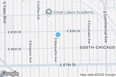 Map image of the property - 8525 S Marquette Ave