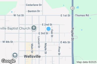 Map image of the property - 305 E 3rd St