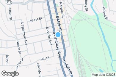 Map image of the property - 105 W 5th St