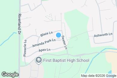 Map image of the property - 1490 Amanda Park Ln
