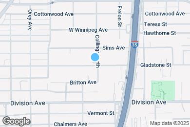 Map image of the property - 603 Gladstone Ave