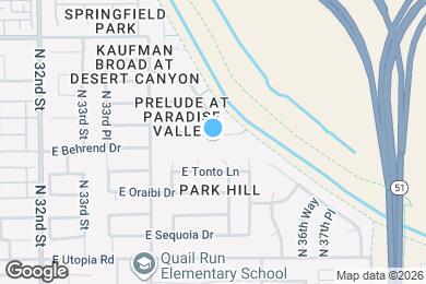 Map image of the property - 3437 E Tonto Ln
