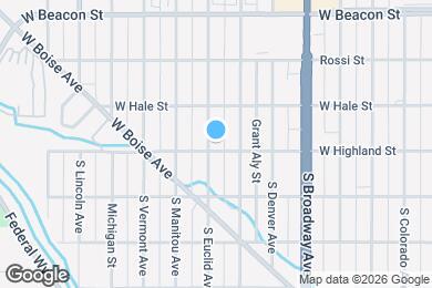 Map image of the property - 1434 S Euclid Ave