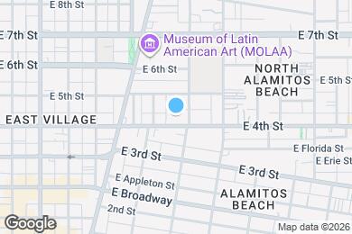 Map image of the property - 1045 E 4th Street