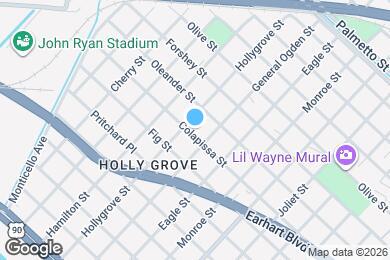 Map image of the property - 8925 Colapissa St