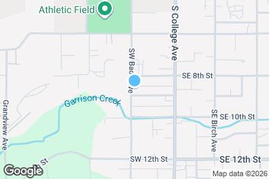 Map image of the property - 821 SW Bade Ave