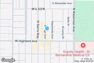 Map image of the property - 2325 N Lugo Ave