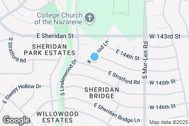Map image of the property - 1928 E Stratford Rd