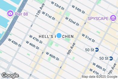 Map image of the property - 444 W 49th St