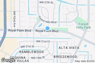 Map image of the property - 8850 Royal Palm Blvd