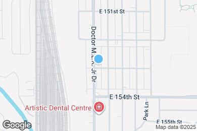 Map image of the property - 15245 S Martin Luther King Dr