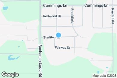 Map image of the property - 202 Starlite Dr