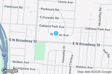 Map image of the property - 1011 Mohican Ave