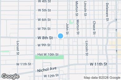 Map image of the property - 725 W 8th St