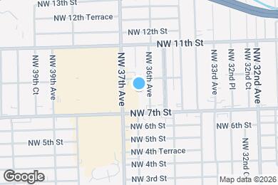 Map image of the property - 3640 NW 9th St