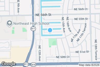 Map image of the property - 1430 NE 53rd Ct