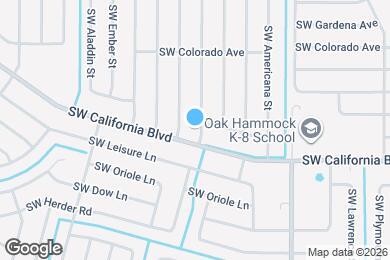 Map image of the property - 2090 SW Capeador St