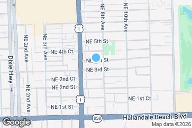 Map image of the property - 708 NE 4th St