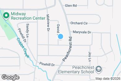 Map image of the property - 1428 David Cir
