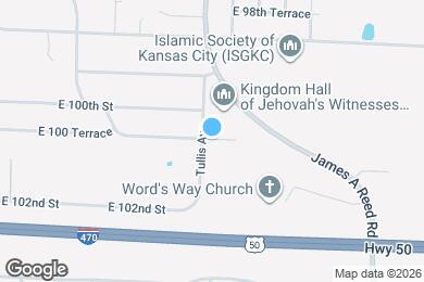 Map image of the property - 8123 E 100th Terrace Ct