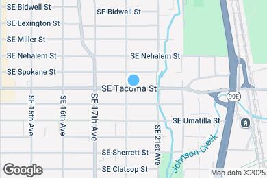 Map image of the property - 1906 SE Tacoma St