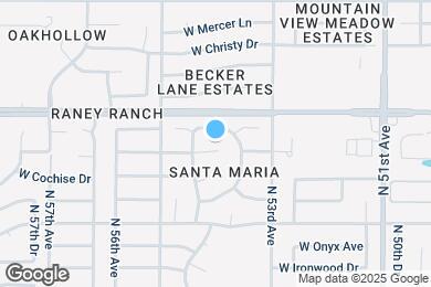 Map image of the property - 5412 W Cochise Dr