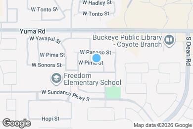 Map image of the property - 22011 W Pima St