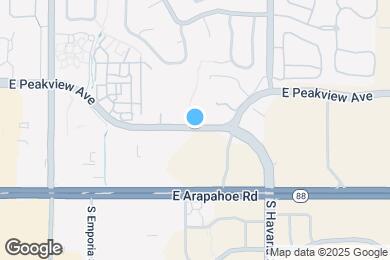 Map image of the property - 10168 E Peakview Ave