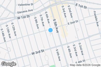 Map image of the property - 114 S 6th Ave
