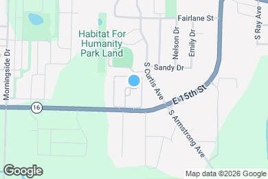 Map image of the property - 1400 E 15th St