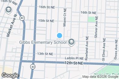 Map image of the property - 907 14th St NE