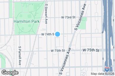 Map image of the property - 7413 S Harvard Ave