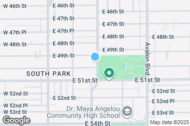 Map image of the property - 4917 S San Pedro St
