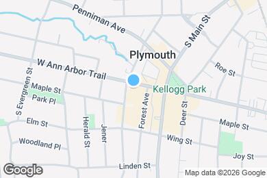 Map image of the property - 963 W Ann Arbor Trail