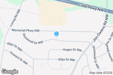 Map image of the property - 3664 Stonewall Dr NW