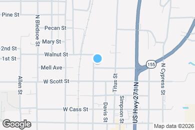 Map image of the property - 603 N Trinity St