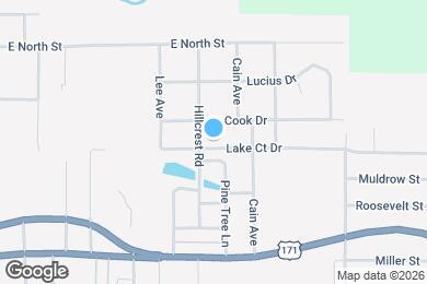 Map image of the property - 909 Lake Ct Dr