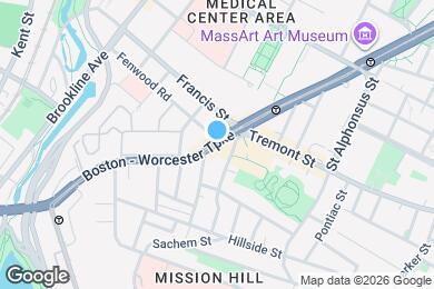 Map image of the property - 750 Huntington Ave