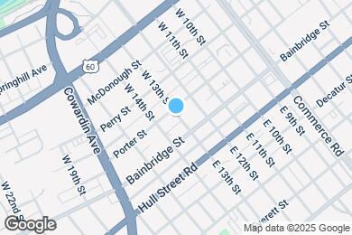 Map image of the property - 1300 Porter St