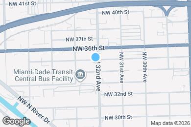 Map image of the property - 3490 NW 32nd Ave