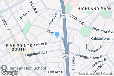 Map image of the property - The James on Highland