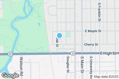 Map image of the property - 625 S Oak St